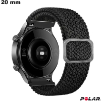 Armband Polar 20 mm Zwart smartwatch Nylon # Beste Prijs