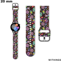 Bracciale in caucciù anni '70 motivo Withings 20 mm economico