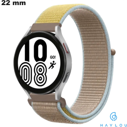 Bracelet Scratch Beige smartwatch Tissu Haylou 22 mm