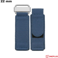 Bracelete de Tecido OnePlus 22mm Azul Scratch para relógio de qualidade