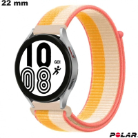 Pulseira Laranja Polar smartwatch Tecido 22 mm: Montagem Fácil