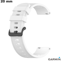 Bracciale Bianco Garmin 20 mm smartwatch Silicone - Spedizione Gratuita