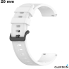 Bracciale Bianco Garmin 20 mm smartwatch Silicone - Spedizione Gratuita