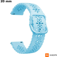 Relógio inteligente Xiaomi u 20mm Pulso de Silicone Azul # Portes Grátis a partir de 20€
