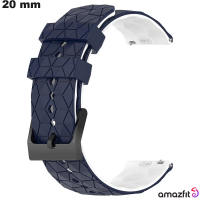 Pulseira 20mm Amazfit Azul Silicone relógio inteligente barato