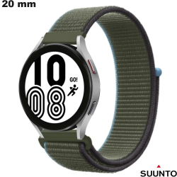 Bracelet Vert Nylon 20 mm de smartwatch Suunto