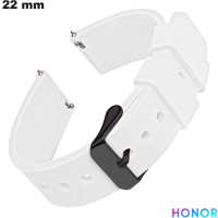 Hypoallergene witte Honor 22 mm smartwatch armband van hoge kwaliteit