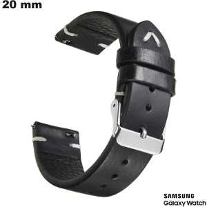 Vendita Bracciale Nero Samsung in vero cuoio per smartwatch Vendita Bracciale Nero Samsung in vero cuoio per smartwatch