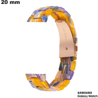 Bracelet smartwatch 20 mm Samsung Résine Orange de qualité