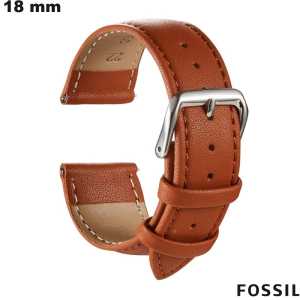 Bracelete Marrom Fossil de smartwatch Couro verdadeiro 18 mm barato