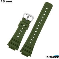 Bracelet Vert 16 mm Caoutchouc montre Casio G-Shock