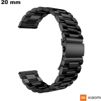 Bracelet style Oyster 20 mm Noir Acier inoxydable Xiaomi pas cher