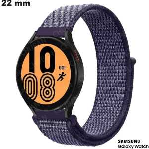 Bracciale Viola Nylon 22 mm per orologio Samsung - Qualità Premium Bracciale Viola Nylon 22 mm per orologio Samsung - Qualità Premium
