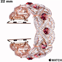 Bracelet Métal 22 mm Doré rose Apple Watch