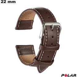 Armband Uhr Echtes Leder Polar 22mm Braun