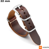 Armband Xiaomi Bruin 22mm Echt Leder # Gratis Verzending