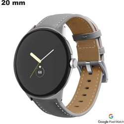 Pulseira de relógio inteligente 20 mm Couro Google Pixel