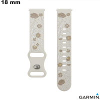 Bracciale in silicone per smartwatch 18 mm Beige Garmin / Miglior Prezzo