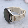 Pulsera de silicona smartwatch 18 mm Beige Garmin / Mejor Precio