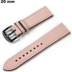 Bracelet 20 mm watch Pink Genuine Leather: Free Shipping