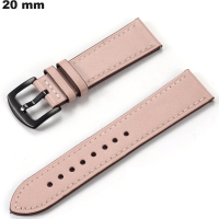 Bracelet 20 mm watch Pink Genuine Leather: Free Shipping