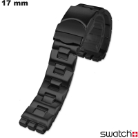 Bracelete Preto de relógio Aço inoxidável Swatch 17mm barato
