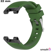 Bracciale orologio 22mm Caucciù Verde Amazfit | Consegna Veloce