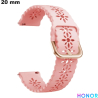 Bracelet Rose 20mm montre Honor Silicone \ Envoi en 24h