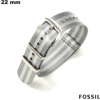 Armband Grau Fossil Stoff 22 mm für Uhr - Versandkosten 3,99€