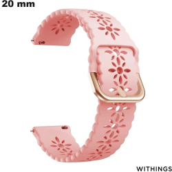 Bracelet de montre connectée Rose Caoutchouc Withings