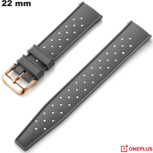 Bracciale grigio per orologio connesso 22 mm OnePlus Silicone economico
