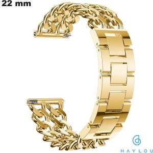 Armreif Doré Double Haylou Metall 22mm für günstige Smartwatch Armreif Doré Double Haylou Metall 22mm für günstige Smartwatch