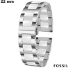 Bracelete Fossil 22mm Céramique smartwatch Prateado de qualidade