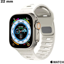 Pulsera de reloj inteligente de caucho beige para Apple Watch