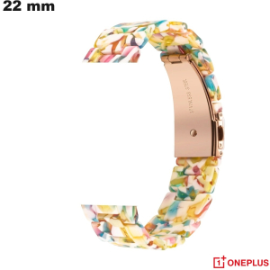 Venda de Bracelete 22mm OnePlus em Resina Multicolorida para relógio