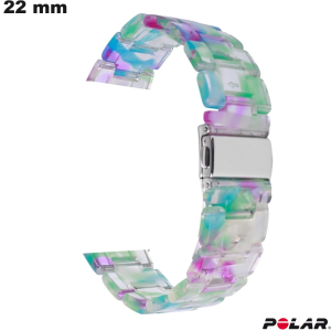 Venta de pulsera de resina de 22 mm para reloj inteligente Polar multicolor