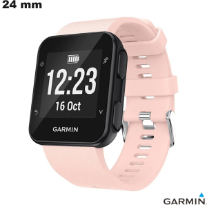 Bracelet 24 mm de montre Silicone Rose Garmin