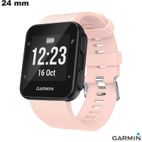 Bracelet 24 mm de montre Silicone Rose Garmin
