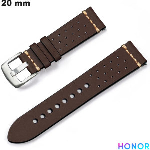 Vente Bracelet Honor Cuir véritable 20 mm Marron de montre
