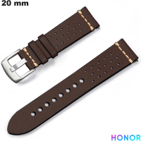 Verkauf Honor Armband aus echtem Leder 20 mm braun für Uhren