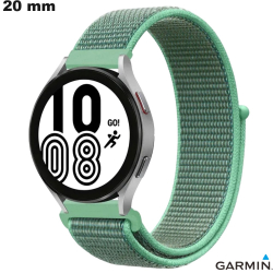 Smartwatch-Armband Scratch Garmin Stoff Grün 20mm