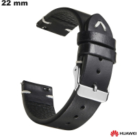 Braccialetto 22 mm Huawei Pelle vera Nera: Qualità Premium