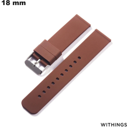 Bracelet Marron Silicone 18 mm Withings sportif