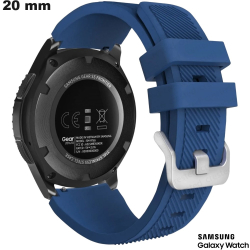 Bracciale 20 mm Blu smartwatch Gomma Samsung