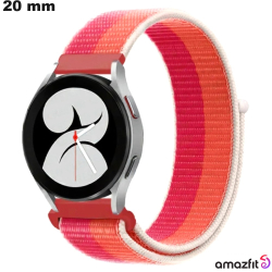 Bracelet Orange pour montre Amazfit Nylon 20mm