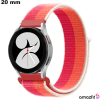 Bracelete Laranja para relógio Amazfit Nylon 20mm | Envio a 3,99€