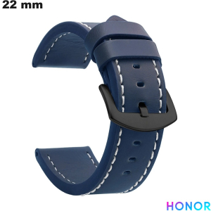 Bracciale 22 mm Similpelle Honor Blu di orologio \ Spese di spedizione 3,99€