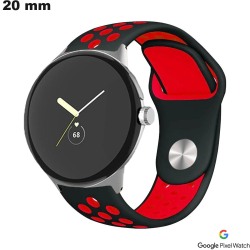 Black Silicone Smartwatch Bracelet 20