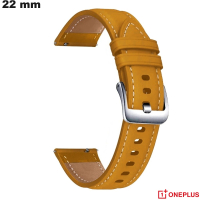 Vendita Bracciale per orologio connesso Giallo 22mm Cuoio OnePlus