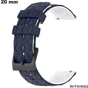 Bracciale orologio Blu Gomma Withings 20mm ● Qualità Premium Bracciale orologio Blu Gomma Withings 20mm ● Qualità Premium